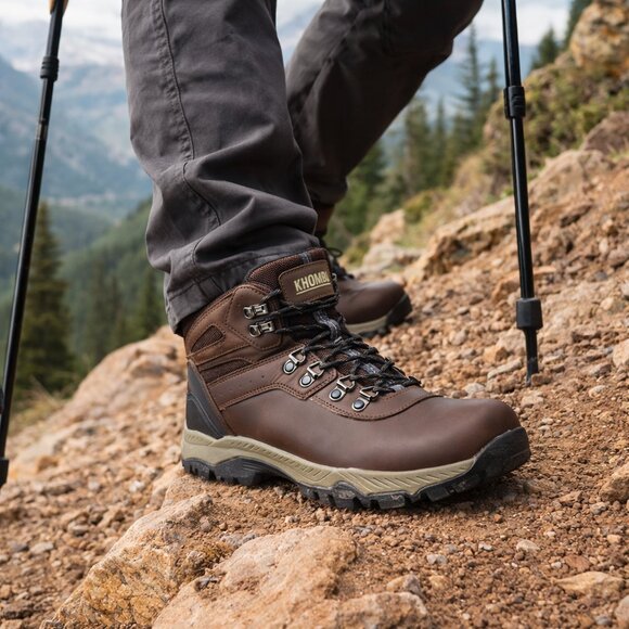 NWT Khombu Kenny Men\'s Waterproof Size 11 Brown Hiking Boots